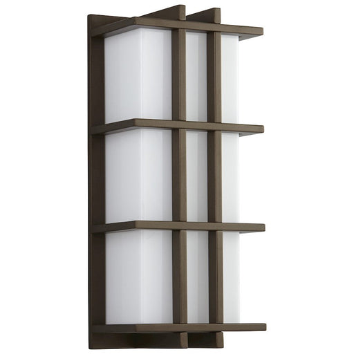 Oxygen Lighting Telshor 1 Light Exterior Sconce, Bronze/White - 3-710-222