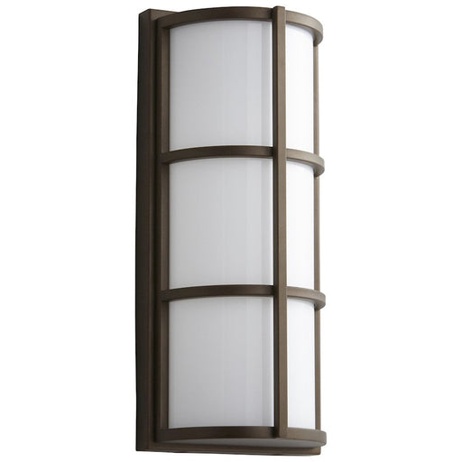 Oxygen Lighting Leda 1 Light LED Exterior Sconce, Bronze/White - 3-712-222