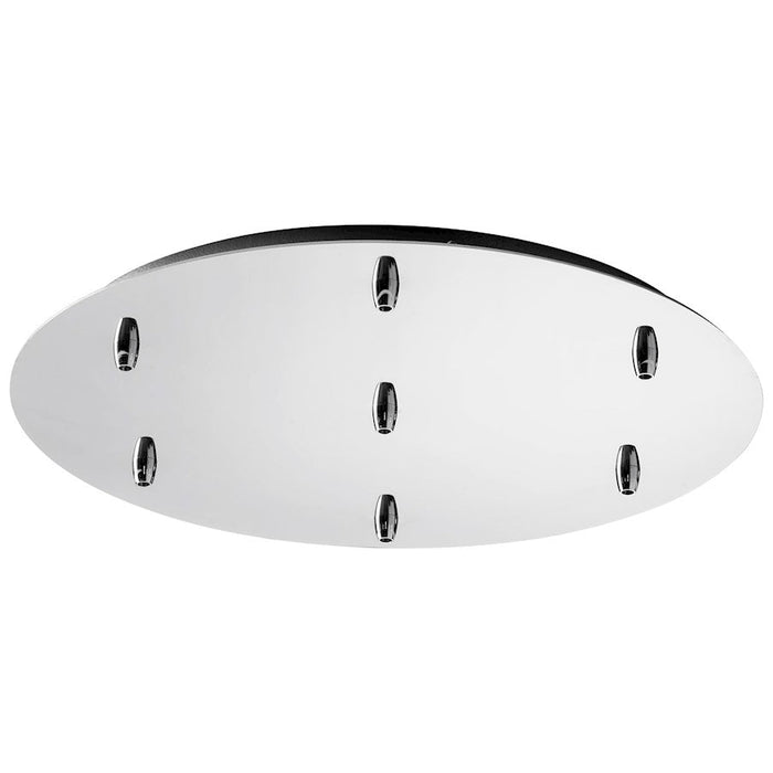 Oxygen Lighting 7 Light 21" Canopy Kit Pendant, Polished Chrome - 3-8-6714