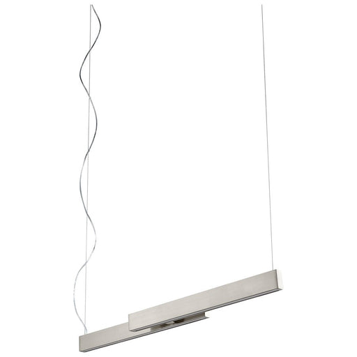 Oxygen Lighting Klone 2 Light Pendant, Satin Nickel/Matte White - 32-642-24