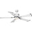 Progress Lighting Glenfalls 1 Lt 5-Blade 56" Ceiling Fan, White - P250021-028-30