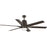 Progress Lighting Arlo 60" 6-Bld Bronze Ceiling Fan, Opal - P250026-129-30