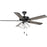 Progress Lighting Airpro 52" BK 5-Blade Ceiling Fan/Light/Seed - P250085-31M-WB