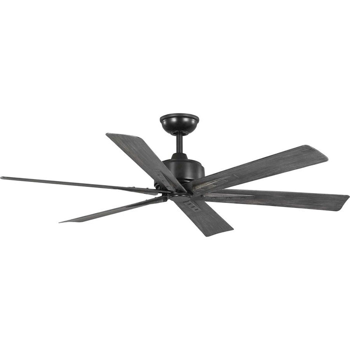 Progress Lighting Brazas 56" 6-Blade Ceiling Fan, Matte Black - P250100-31M