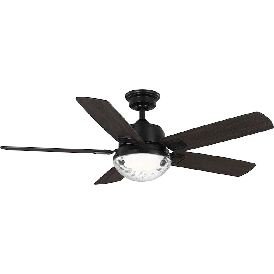 Progress Lighting Tompkins 52" 5 Bld Fan/Int CCT-LED, BK - P250104-31M-CS