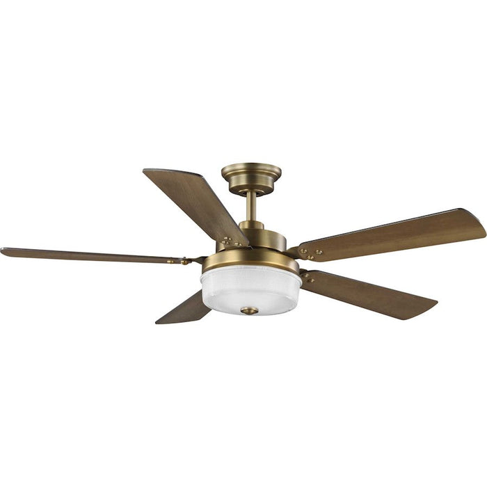 Progress Lighting Tempt 52" 5 Blade Ceiling Fan, Clear Prismatic - P2578-16330K