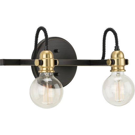 Progress Lighting Axle 2 Light Vintage Bath Vanity, Bronze - P300190-020