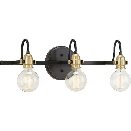 Progress Lighting Axle 3 Light Vintage Bath Vanity, Antique Bronze - P300191-020