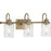 Progress Lighting Aiken 3 Light Bath Vanity, Vintage Brass - P300322-163