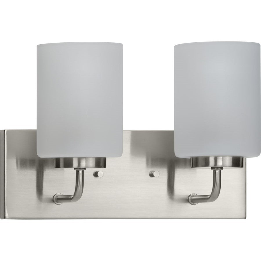 Progress Lighting Merry 2 Light Wall Light, Brushed Nickel/Etched - P300328-009