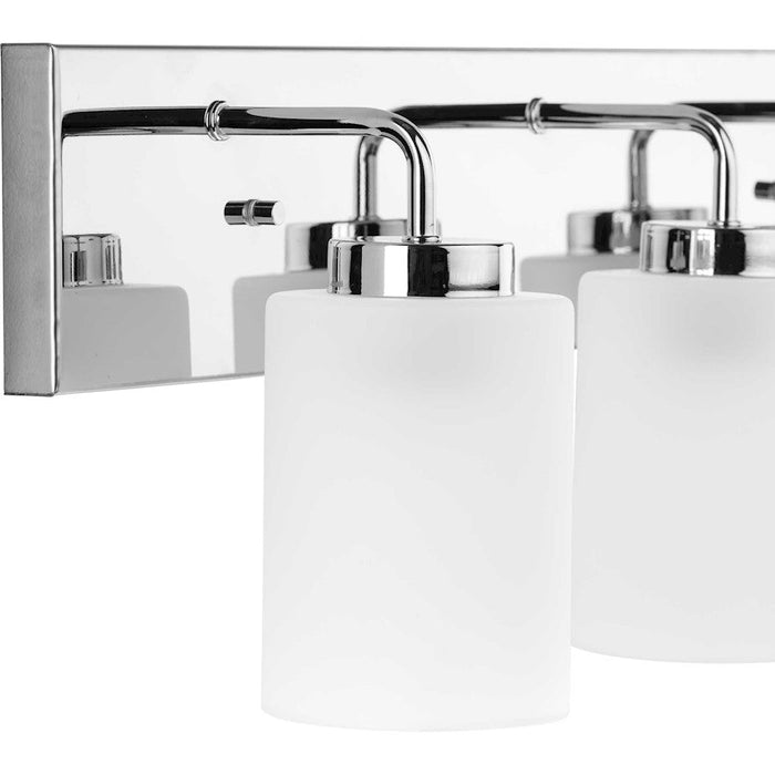 Progress Lighting Merry 3-Light Bath Vanity Light, Chrome/Etched