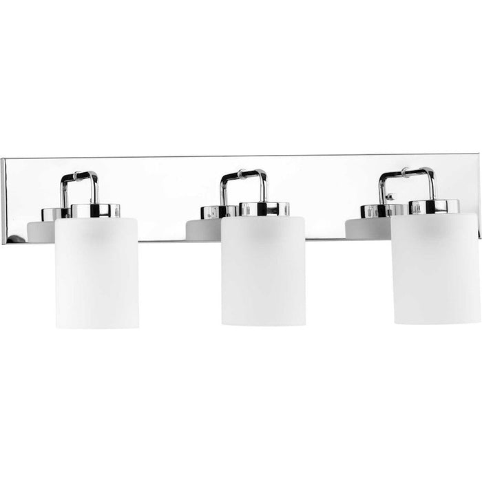 Progress Lighting Merry 3-Light Bath Vanity Light, Chrome/Etched