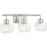 Progress Lighting Caisson 3 Light NK/Clear Urban Industrial Vanity - P300347-009