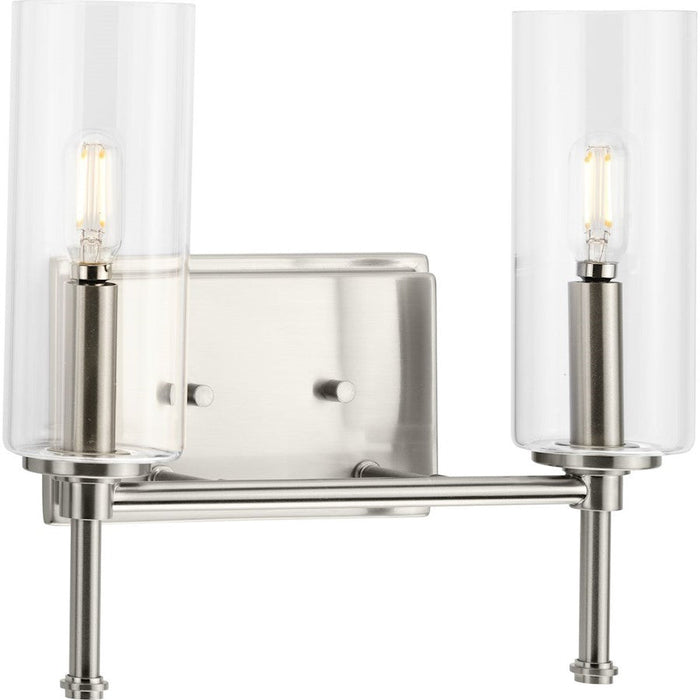 Progress Lighting Elara 2 Light New Traditional NK/Clear Vanity - P300357-009