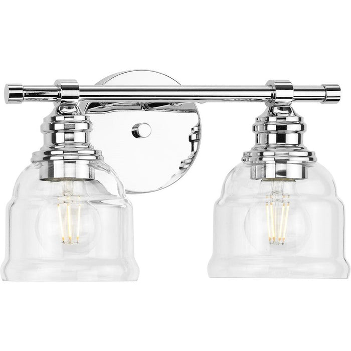 Progress Lighting Ambrose 2-Lt Farmhouse Chrome Vanity - P300374-015