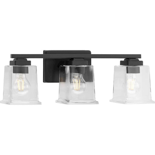 Progress Lighting Gilmour 3 Light Modern Farmhouse BK/Clear Vanity - P300379-31M