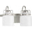 Progress Lighting Fessler 2-Light Bath Light, Nickel Opal Glass - P300439-009