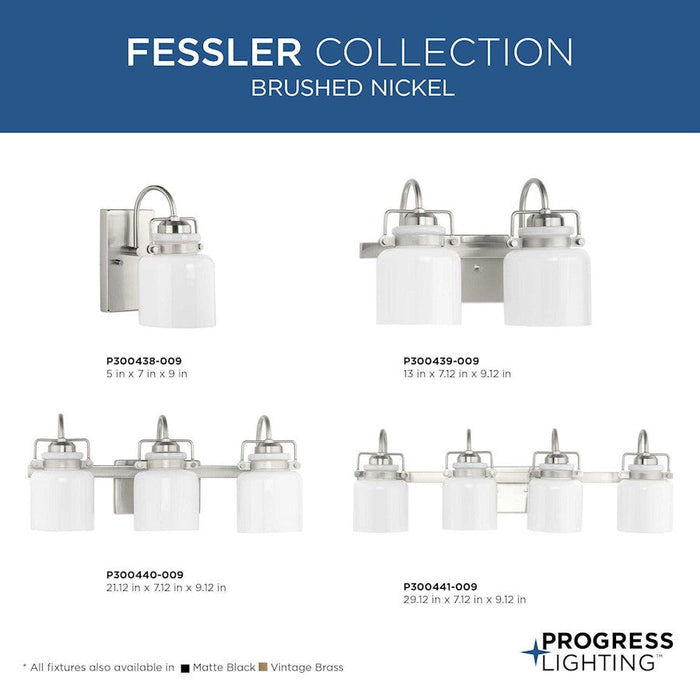 Progress Lighting Fessler 3-Light Bath Light