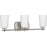 Progress Lighting Adley 3-Lt Bath Vanity Light, Nickel/Etched Opal - P300467-009