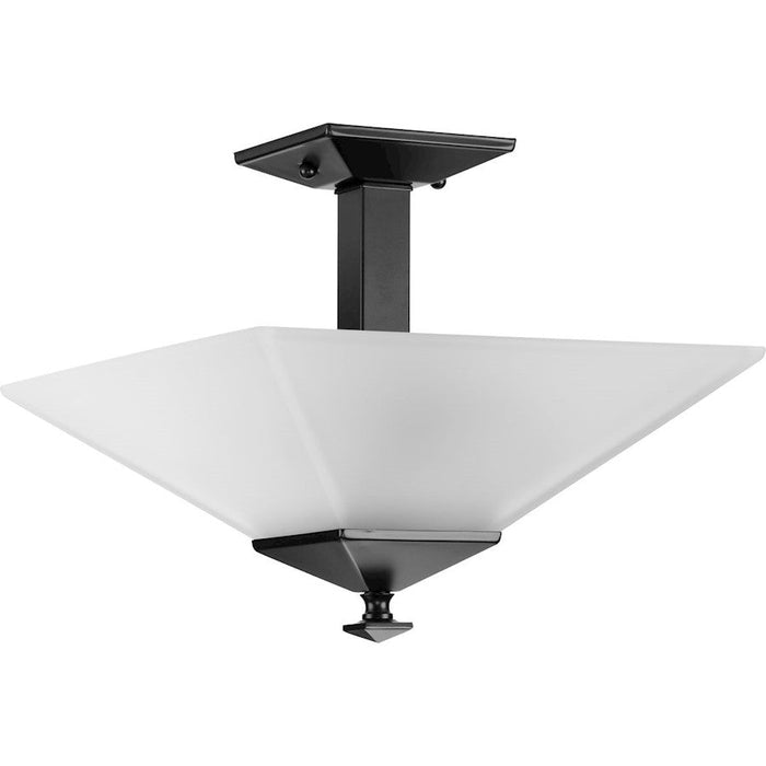 Progress Lighting Clifton Heights 12-3/4" 2-Lt BK/ET Semi-Flush - P350107-31M