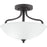 Progress Lighting Laird 3-Light Semi-Flush Mount, Etched