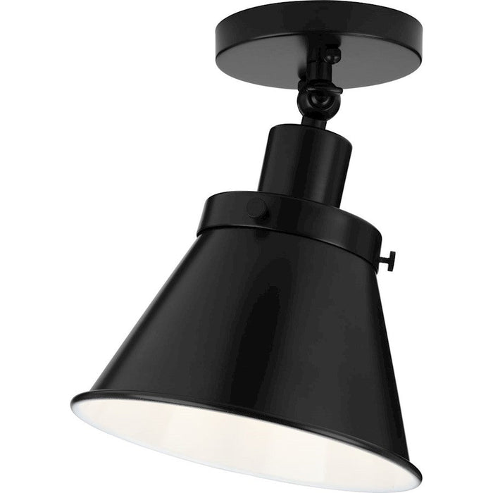 Progress Lighting Hinton 1 Light Vintage Flush Mount, Matte Black - P350199-031