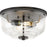 Progress Lighting Rushton 2 Light Flush Mount, Graphite/Clear - P350205-143