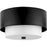 Progress Lighting Silva 2-Lt 14" Flush Mount, Black White Linen - P350249-31M