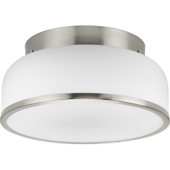 Progress Lighting Parkhurst 2-Lt 11" Flush Mount, Nickel - P350255-009