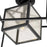 Progress Lighting Navarre 1-Light Ceiling Light, Black/Seeded