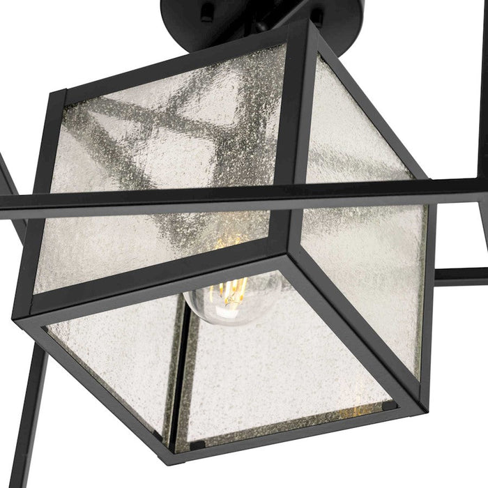 Progress Lighting Navarre 1-Light Ceiling Light, Black/Seeded