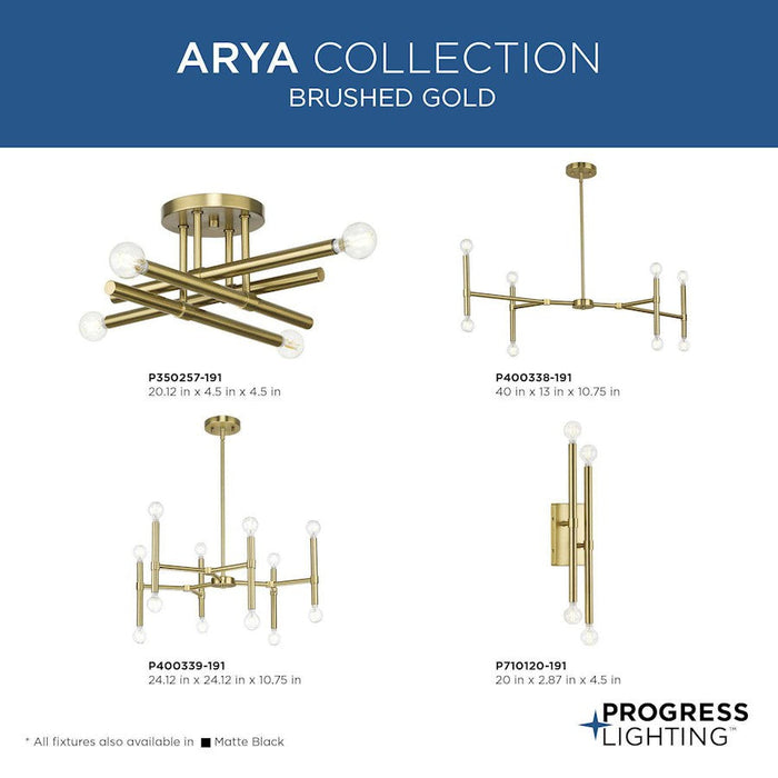 Progress Lighting Arya 4-Light 20" Semi-Flush Mount