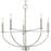 Progress Lighting Leyden 5 Light Chandelier, Brushed Nickel - P400202-009