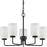 Progress Lighting Merry 5 Light Chandelier, Matte Black - P400275-031