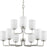 Progress Lighting Merry 9 Light Chandelier, Brushed Nickel/Etched - P400276-009