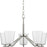 Progress Lighting Vertex 5-Light Chandelier, Nickel/Etched White - P400343-009