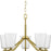 Progress Lighting Vertex 5-Light Chandelier, Gold/Etched White - P400343-191