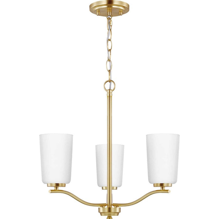 Progress Lighting Adley 3-Light Semi-Flush/Conv Chandelier