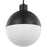 Progress Lighting Globe Black Small LED Pendant, Opal - P500147-031-30