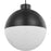 Progress Lighting Globe Black Large LED Pendant, Opal - P500148-031-30