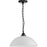 Progress Lighting Classic Dome 1-Light Pendant, Matte Black