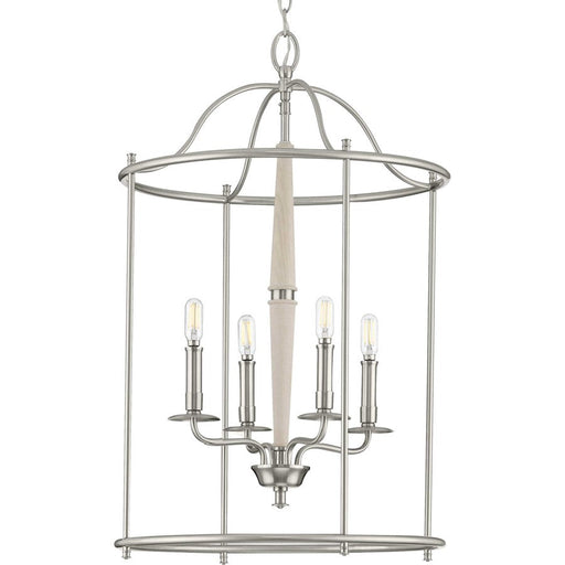 Progress Lighting Durrell 4-Light Brushed Nickel Medium Foyer - P500210-009