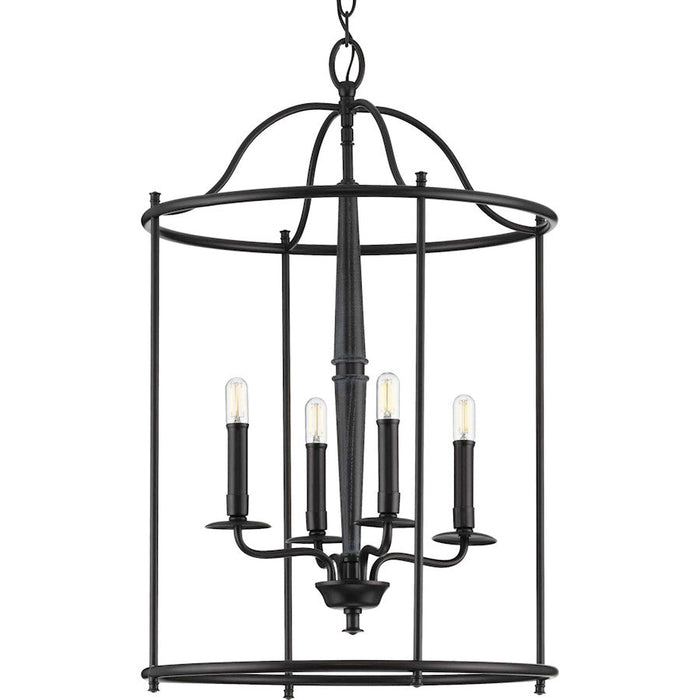 Progress Lighting Durrell 4-Light Black Medium Foyer - P500210-031