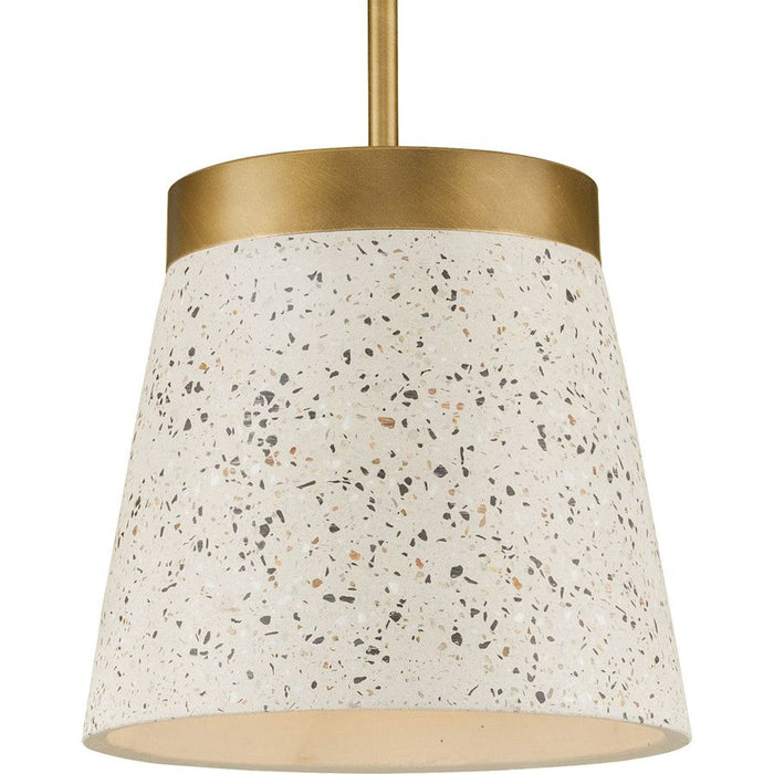 Progress Lighting Terrazzo 1 Light Global Hanging Pendant, Brass - P500313-175