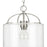 Progress Lighting Leyden 1 Light Mini-Pendant, Nickel/Clear - P500316-009