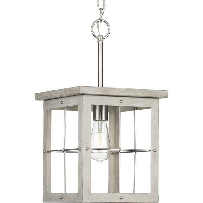 Progress Lighting Hedgerow 1 Light Mini-Pendant, Grey Washed Oak - P500317-009