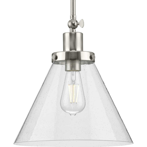 Progress Lighting Hinton 1 Light Pendant, Brushed Nickel - P500324-009