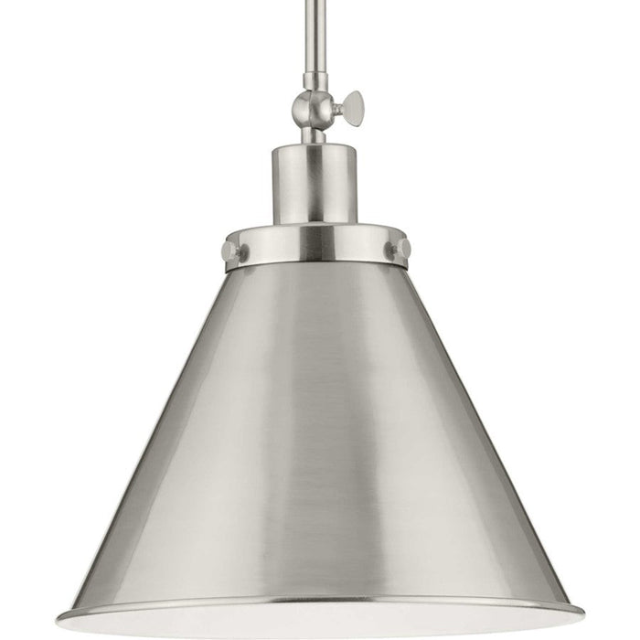 Progress Lighting Hinton 1 Light Hanging Pendant, Brushed Nickel - P500325-009