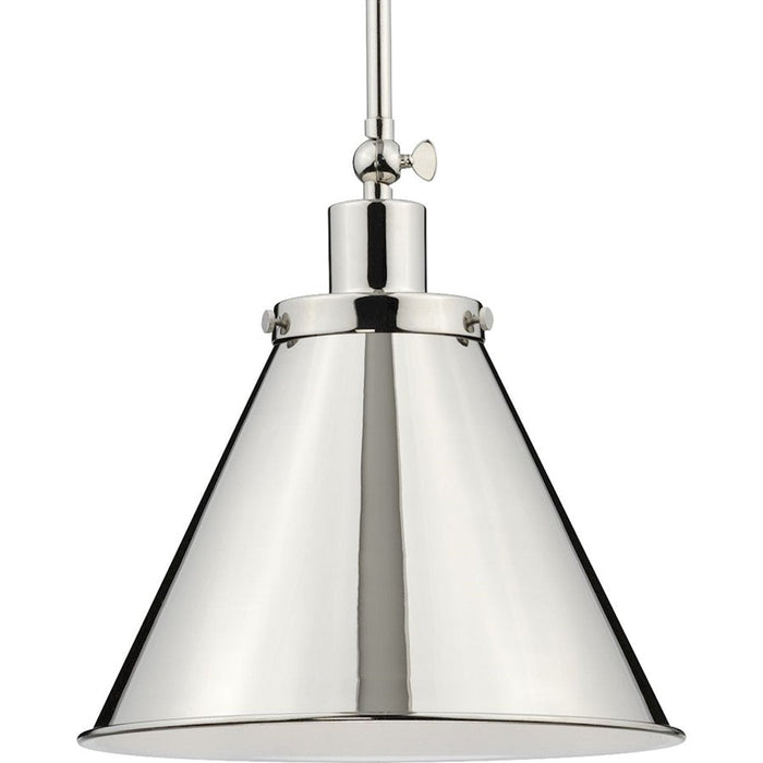 Progress Lighting Hinton 1 Light Vintage Pendant, Polished Nickel - P500325-104