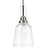 Progress Lighting Rushton 1 Light Industrial Pendant, Nickel/Clear - P500329-009